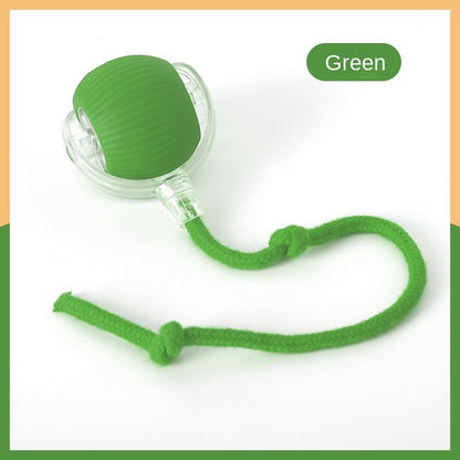 Automatic Self-Moving Cat Toy Ball - Smart Interactive Teaser with Flashing Lights & Random Bounce