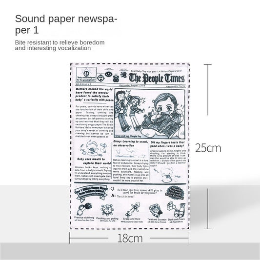 Crinkle Paper Dog Toy – Realistic Newspaper Design with Squeaker | Ultra-Durable Chew & Mental Stimulation
