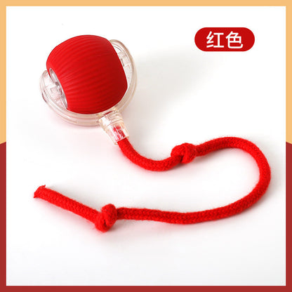 Automatic Self-Moving Cat Toy Ball - Smart Interactive Teaser with Flashing Lights & Random Bounce
