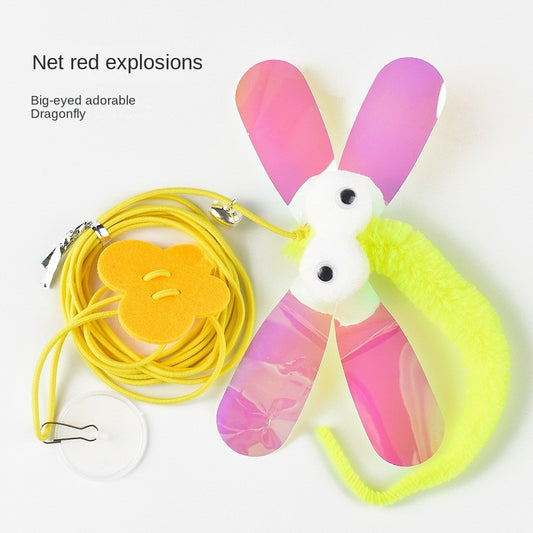 Hanging Cat Toy-By Hook Elastic Rope with Feather & Mouse Teaser | Self-Play Fun for Indoor Cats