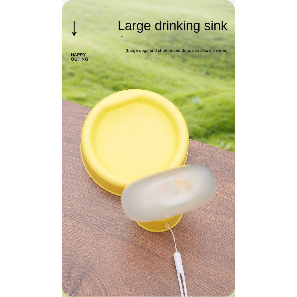 Portable Pet Water Bottle - Foldable Travel Bowl with Carabiner for Dogs & Cats On-The-Go