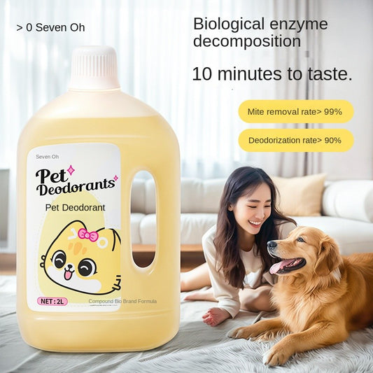 Compound Biological Enzyme Deodorant Pet Odor Eliminator Spray - Neutralizes Cat Urine Smell, Disinfects & Deodorizes