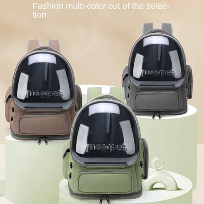 Space capsule cat backpack carrier-breathable pet travel bag for cats/dogs