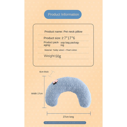 Moon-Shaped Pet Pillow for Dogs & Cats – Soft Plush Sleeping Bed for Small Pets | Cozy Cuddle Pad