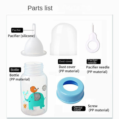 125ml Pet Nursing Bottle - Newborn Kitten/Puppy Feeder with Silicone Nipple for Milk & Water