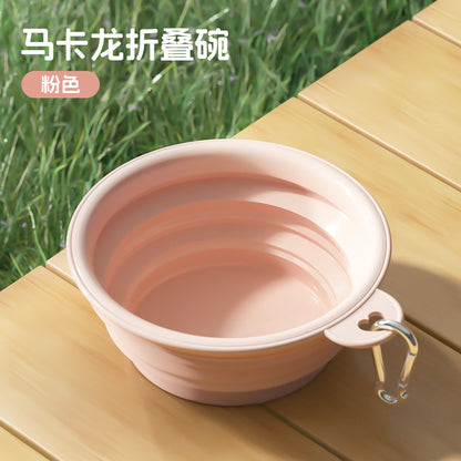 Portable Silicone Pet Bowl - Foldable Travel Dog & Cat Food Water Dish for Outdoors