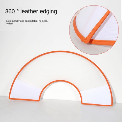 Waterproof pet collar with Pu edge-anti-fur stick, extended neck wrap for Cats & Dogs