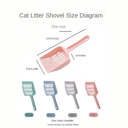 Sturdy Plastic Cat Litter Scoop - Durable, Chew-Proof & Easy Clean Pet Waste Shovel