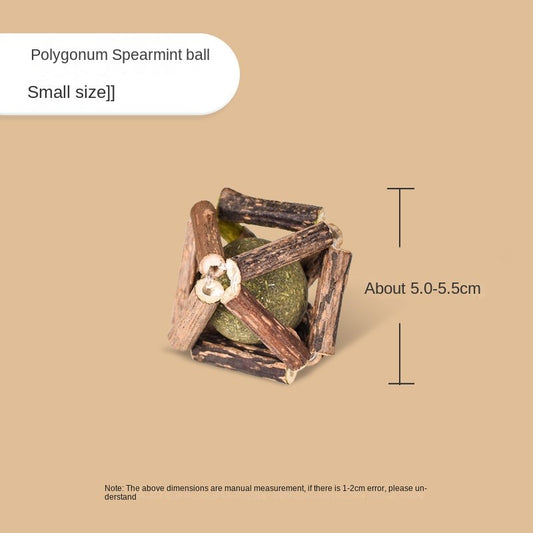 Interactive Cat Toy Ball with Silvervine & Catnip - Chewable Teaser with Bell for Boredom Relief