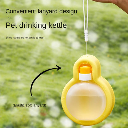 Portable Pet Water Bottle - Foldable Travel Bowl with Carabiner for Dogs & Cats On-The-Go