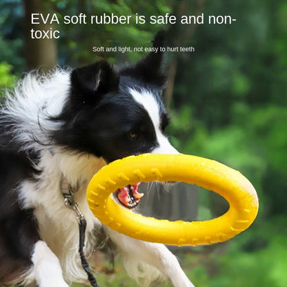Dog Toy Ball Set - Chew-Proof Flying Disc & Ring for Small Breed Puppies