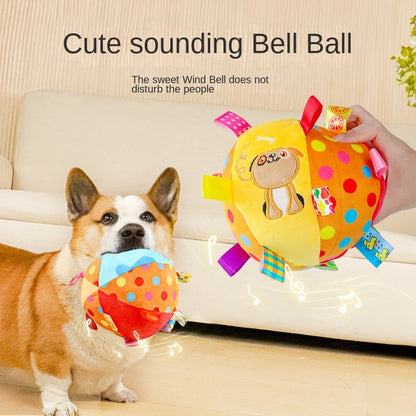 Squeaky Dog Toy Ball - Durable Plush Chew Ball for Small Dogs (Poodles, Corgis) | Energy-Burning Fetch