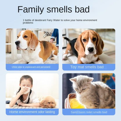Compound Biological Enzyme Deodorant Pet Odor Eliminator Spray - Neutralizes Cat Urine Smell, Disinfects & Deodorizes