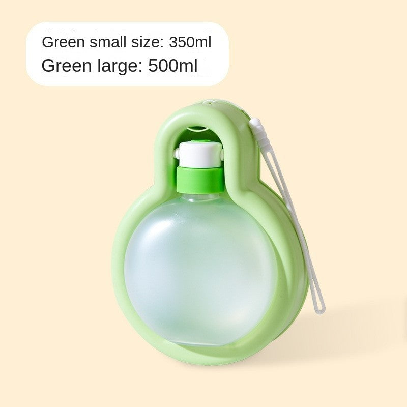 Portable Pet Water Bottle - Foldable Travel Bowl with Carabiner for Dogs & Cats On-The-Go
