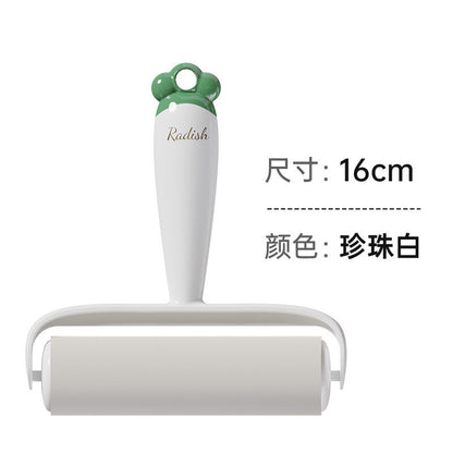 16CM Carrot Pet Hair Roller - Sticky Lint Remover for Clothes, Furniture, Car Seats (Tear-off Paper）