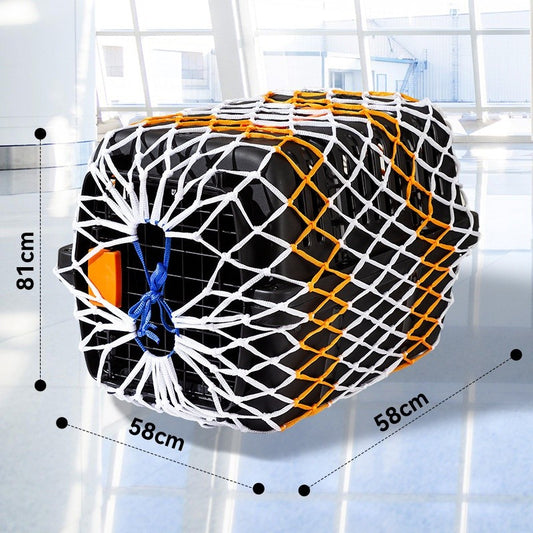 Extra Thick & Dense Pet Airline Crate Cover - Escape-Proof Mesh Net for Secure Travel Transport