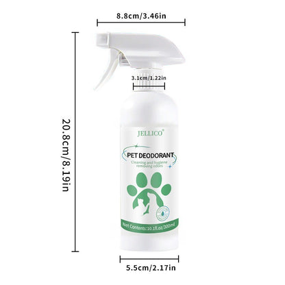 Pet Odor Eliminator Spray - Enzyme-Powered Stain & Smell Remover for Cat/Dog Urine