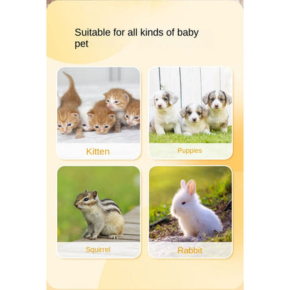 20ML Anti-Choke Pet Nursing Bottle - Newborn Kitten/Puppy Milk Feeder with Soft Silicone Nipple