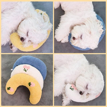 Kopipets Local Seller 27cm Soft Pet Pillow Pets Cute U Shape Cozy Sleeping Pillow for Kittens Beds