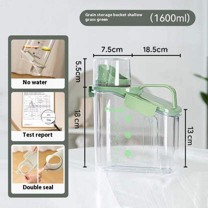 Kopipets Local Seller "2000ML Pet Food Storage Container - Moisture-Proof, Airtight, 2.6 lbs Capacity"