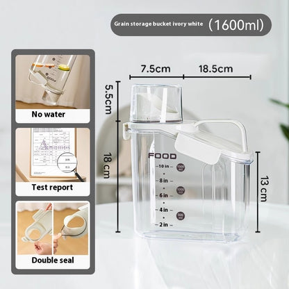 Kopipets Local Seller "2000ML Pet Food Storage Container - Moisture-Proof, Airtight, 2.6 lbs Capacity"