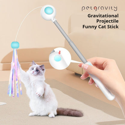 Kopipets Local Seller Multi-Function Cat Teaser Wand Adjustable Rod Retractable Laser Pointer