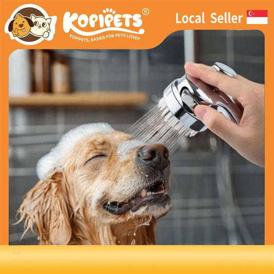 Pet Shower Spray Head - Pressure Boost & Massage for Dog/Cat Bathing