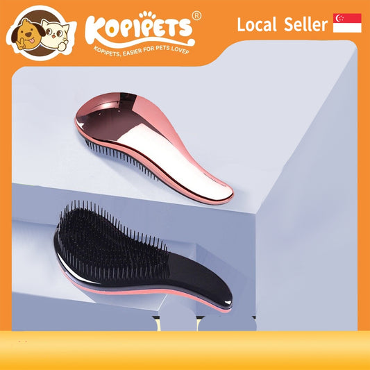 Anti-Static Pet Grooming Brush - Deshedding Comb for Cats & Dogs, Removes Loose Hair Effectively