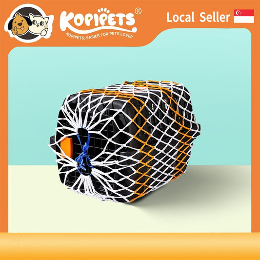 Extra Thick & Dense Pet Airline Crate Cover - Escape-Proof Mesh Net for Secure Travel Transport