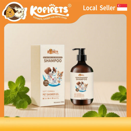 Kopipets Local Seller Natural Pet Shampoo for Dogs&Cats 500ml Anti-Itch Odor Control Hypoallergenic