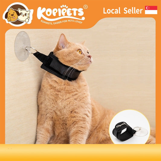 Pet Bathing Restraint - Adjustable Cat & Dog Grooming Holder with Suction Cups, Anti-Scratch & Escape-Proof
