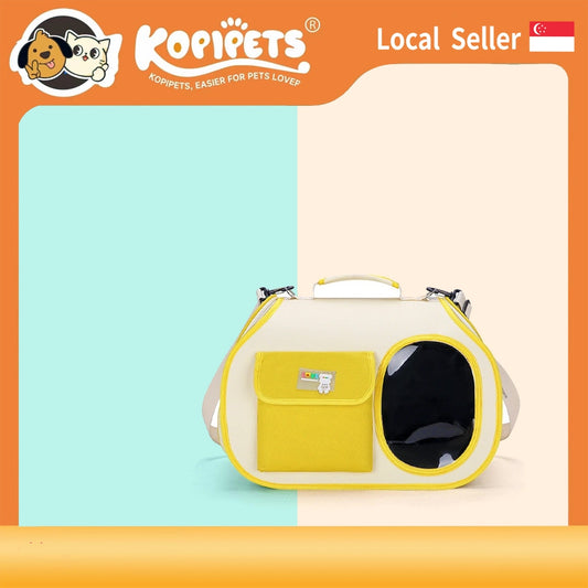Large Space Cat Carrier Tote - Breathable Handheld/Shoulder Pet Bag for All-Season Outings