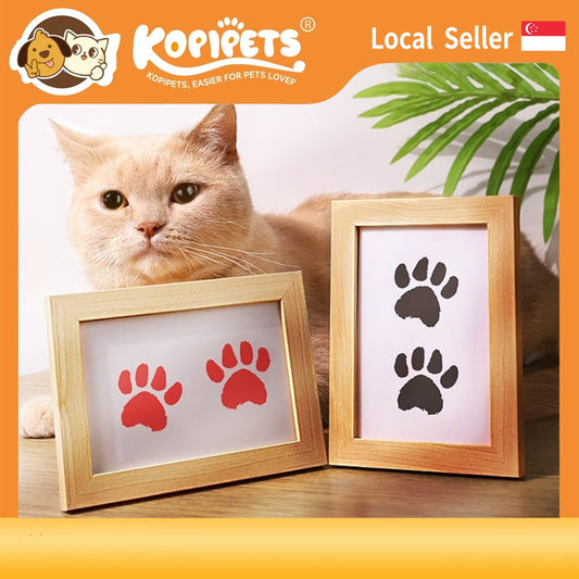 Paw Print Keepsake Kit - Capture Pet's Paw & Nose Prints | Frameable Memorial Gift | No-Mess Ink Pad
