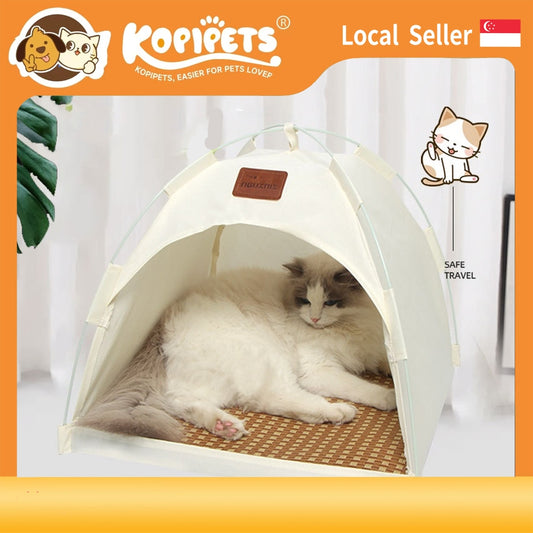 Kopipets Local Seller – Weather-Resistant Pet Tent with Canopy Foldable Breathable Cat/Dog Shelte