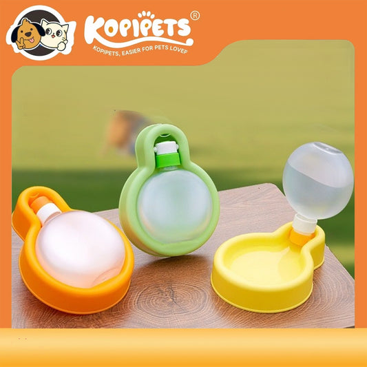 Portable Pet Water Bottle - Foldable Travel Bowl with Carabiner for Dogs & Cats On-The-Go