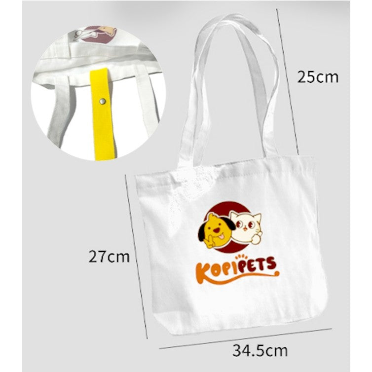 Kopipets Foldable Bag Cartoon Canvas Bag