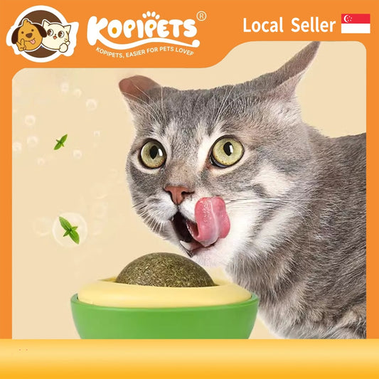 Kopipets Local Seller Catnip Ball Cat Toy Bola Kucing Cat Mint GrassTreat for Teeth Cleaning & Fun