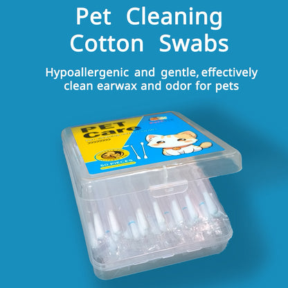 Kopipets Pet Cotton Bud Essential Oil / Bulb Tip Gentle Ear&Eye Care for Cats & Dogs Cotton Swab