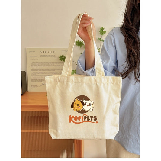 Kopipets Foldable Bag Cartoon Canvas Bag | 2025 New Large Shoulder Bag | Premium Fabric | HandBag