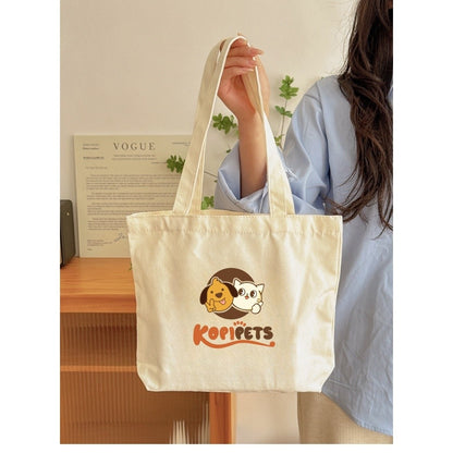 Kopipets Foldable Bag Cartoon Canvas Bag