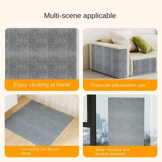 Self-adhesive multi-functional cat climbing mat-scratch-resistant wall sticker for cats, customizable & durable