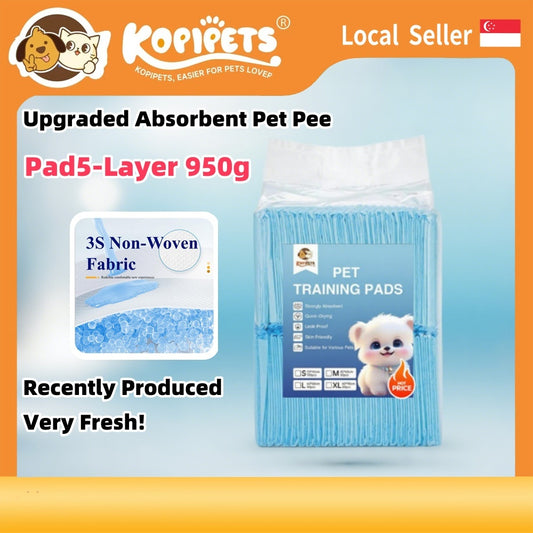 Kopipets BUNDLE OF 5 Pet Pee Pads Great Value for Daily Dogs Puppies Cats Rabbits Senior Pets