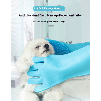Kopipets Local Seller 33x14.5cm Silicone Pet Bath Gloves Dogs&Cats Massage Soft Waterproof SPA