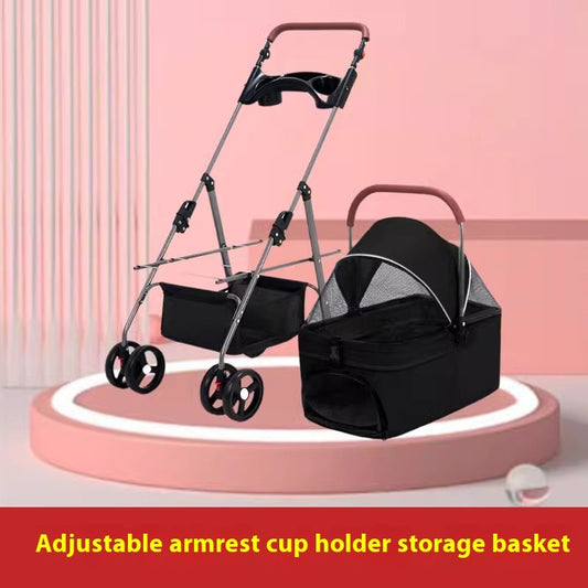 Kopipets Local Seller 3-in-1 Foldable Pet Stroller with Detachable Carrier Lightweight Portable