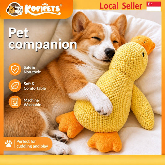 Kopipets Squeaky Plush Duck Dog Toy