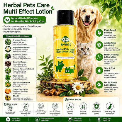 Kopipets Herbal Pets Lotion Antibacterial  200ml