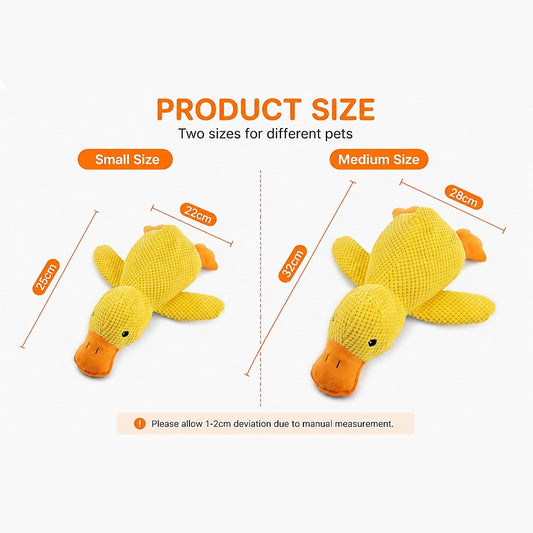 Kopipets Squeaky Plush Duck Dog Toy