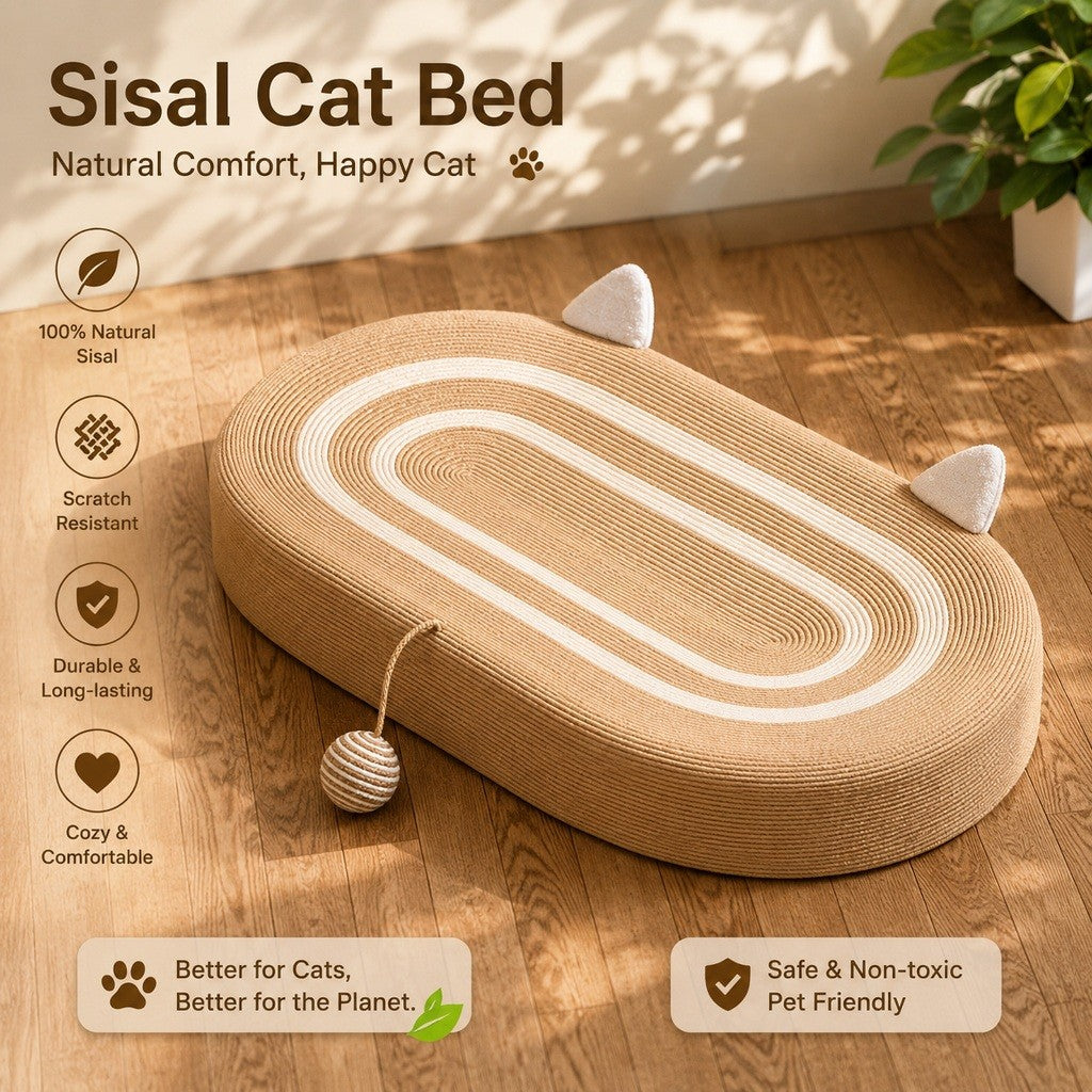Kopipets Sisal Cat Scratcher Bed