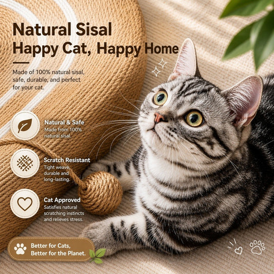 Kopipets Sisal Cat Scratcher Bed