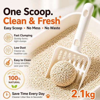 Kopipets 100% Natural Tofu Cat Litter 2.1kg